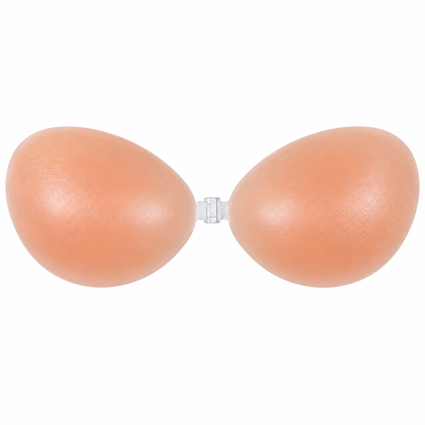 BodiModi backless stick-on push-up bra in nude with center clasp