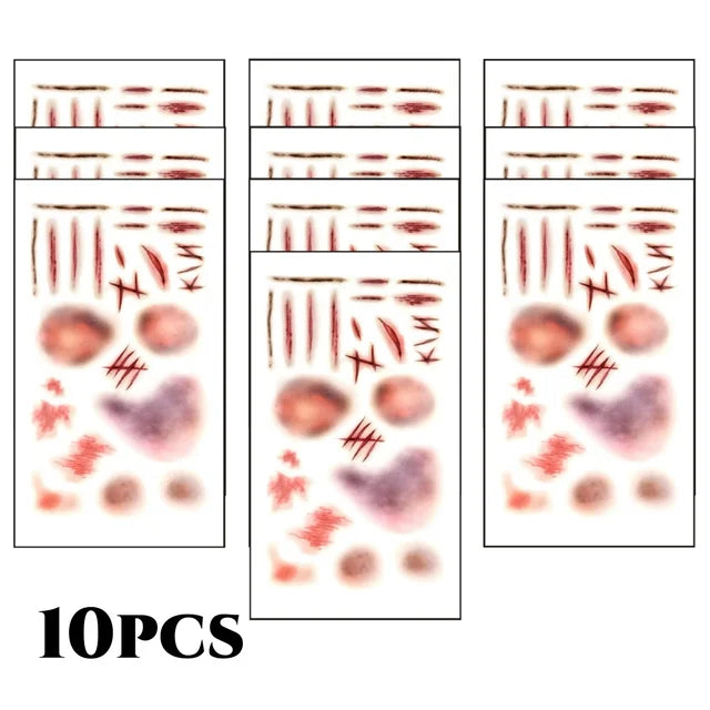 Fake Scab BodiModi 3D Realistic Scar Temporary Tattoos