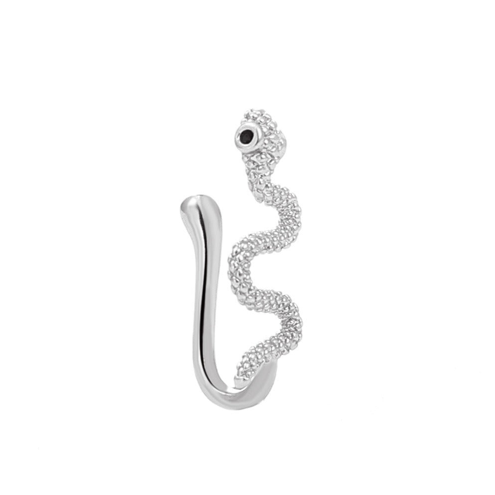 BodiModi Edgy Snake-Shaped Nose Ring Jewelry