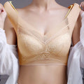 Wireless Lace Comfort Bra  with Built-In Lift