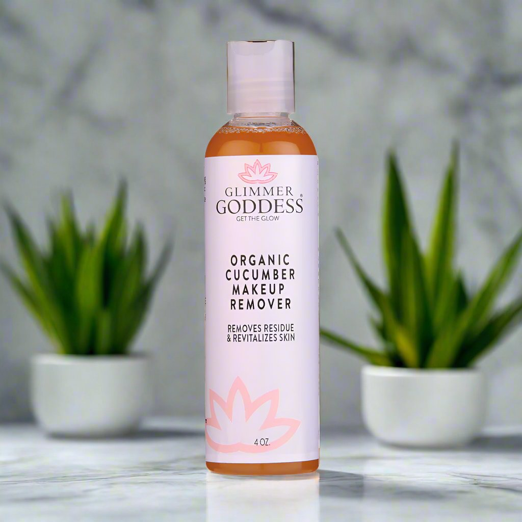 BodiModi's Glimmer Goddess Travel & Organic Cucumber Makeup Remover