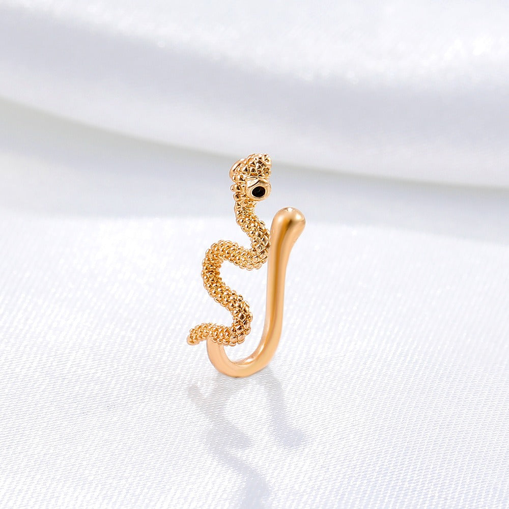 BodiModi Edgy Snake-Shaped Nose Ring Jewelry