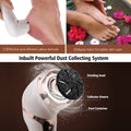 BodiModi Electric Callus Remover in use on foot removing dead skin