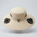 Solar Cooling Fan Hat — USB Powered, Lightweight Sun Protection