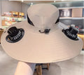 Solar Cooling Fan Hat — USB Powered, Lightweight Sun Protection