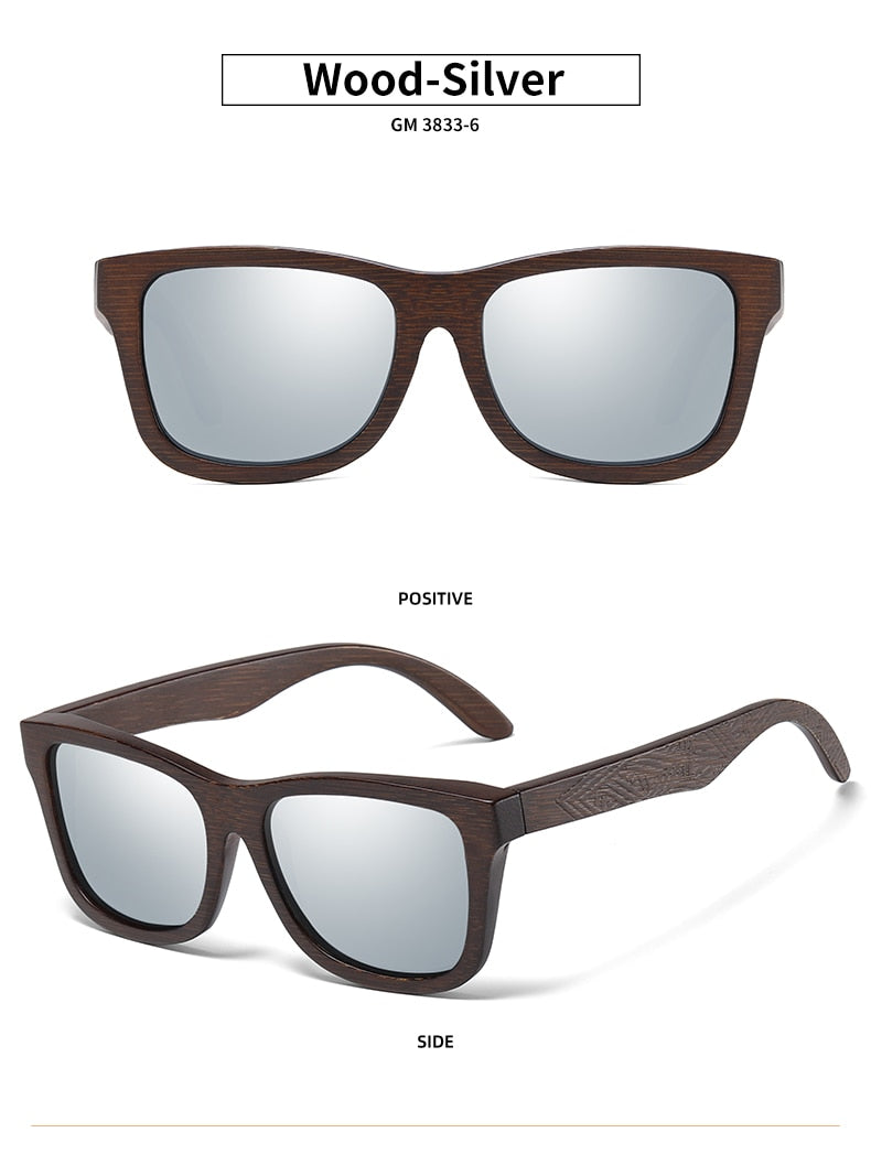 Natural Bamboo Wooden Sunglasses