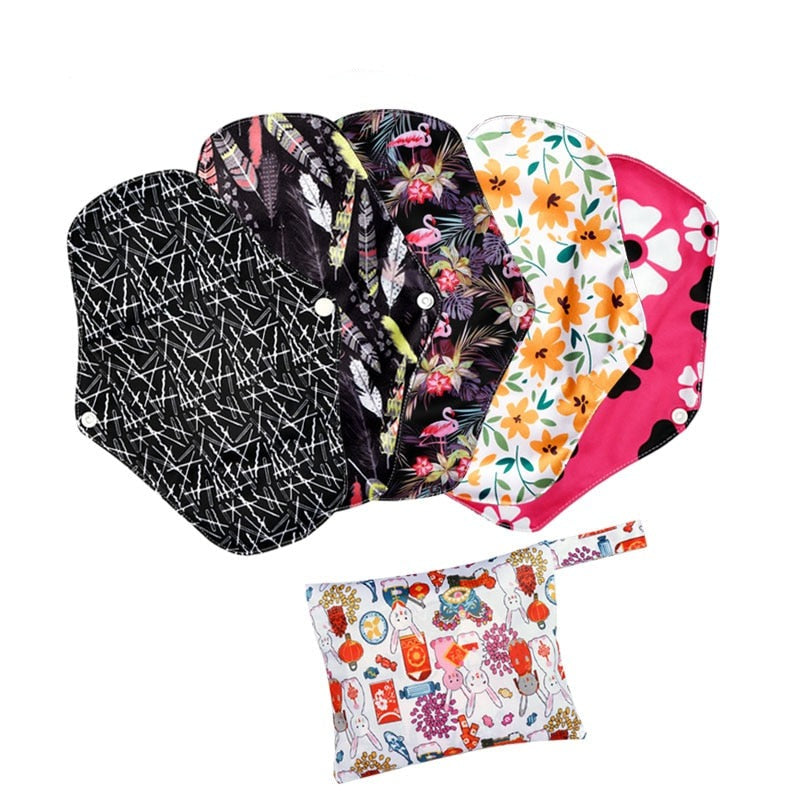 QuickFlow: Convenient Reusable Menstrual Pads for On-the-Go Women!