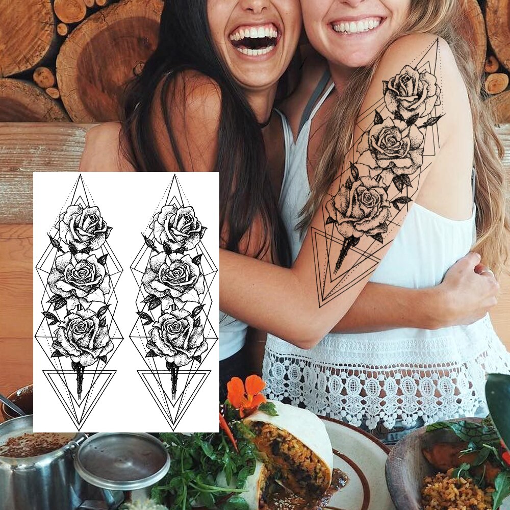 Sexy Flower Temporary Tattoo