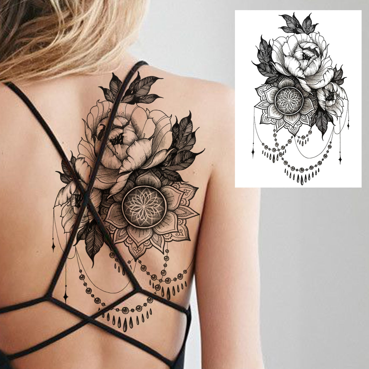 Sexy Flower Temporary Tattoo