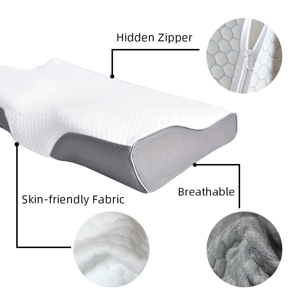 SoftSleeper® Orthopedic Memory Foam Pillow - The Perfect Support for a Restful Night's Sleep