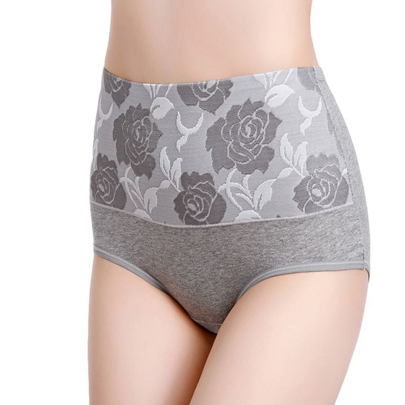 Cotton High Waist Abdominal Slimming Antibacterial Underwear