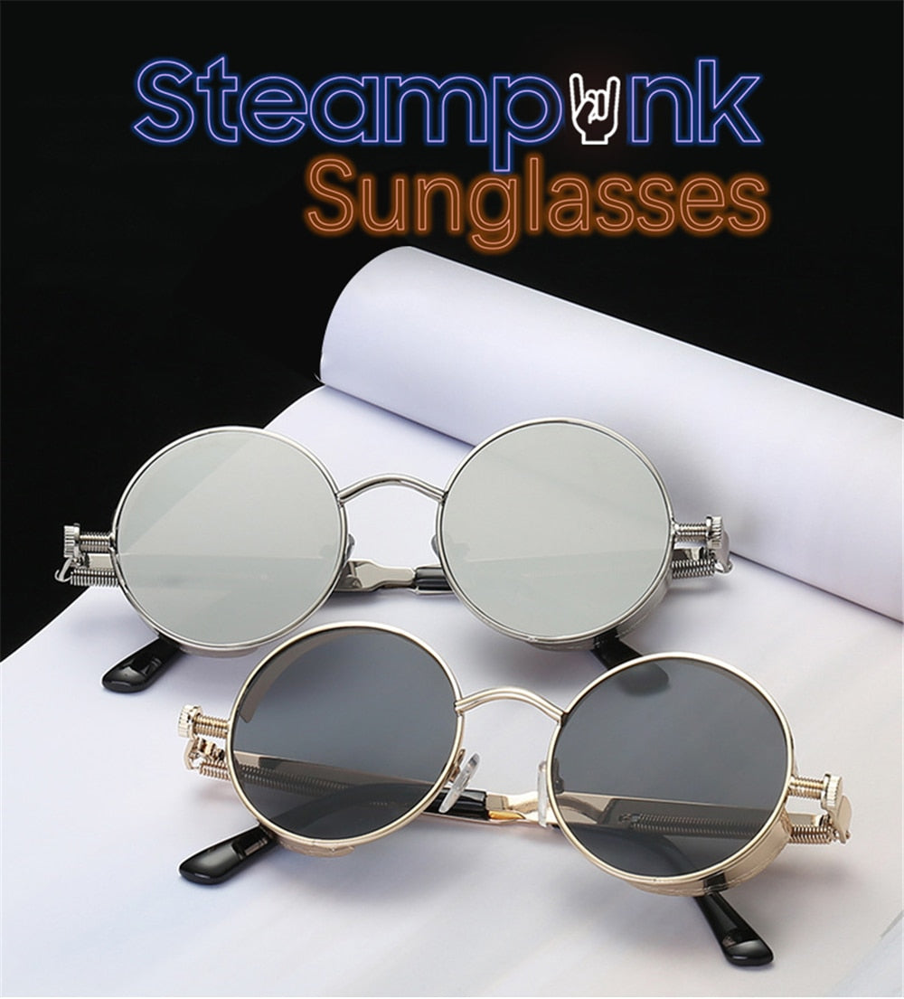 Classic Retro Steampunk Sunglasses