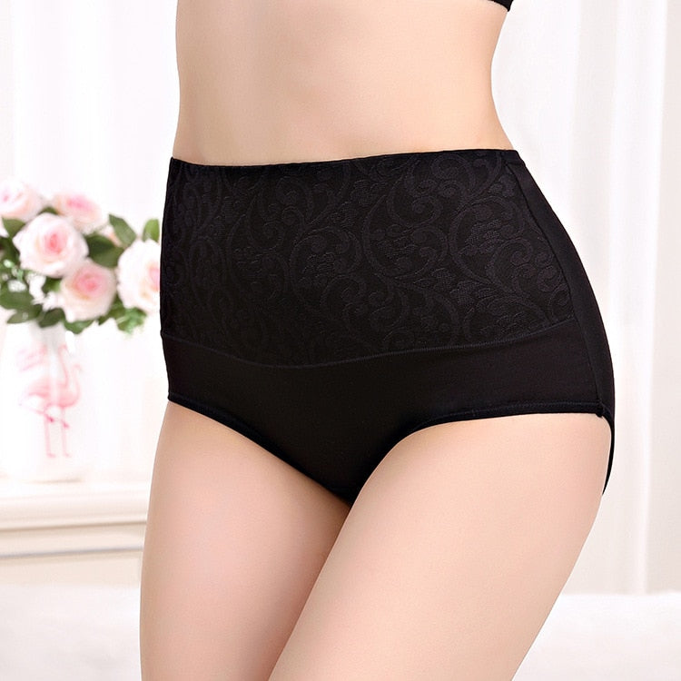 Cotton High Waist Abdominal Slimming Antibacterial Underwear