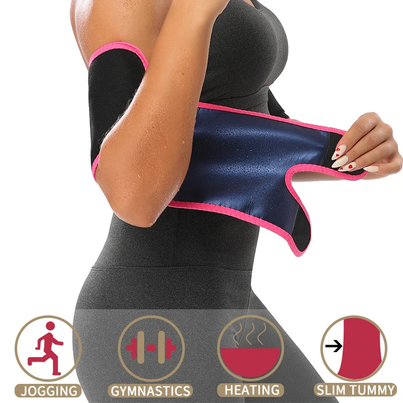 BodiModi's SlimSweat™️ ThermoTrim Arm Shaper Bands - Women's Sauna Sweat Slimmers