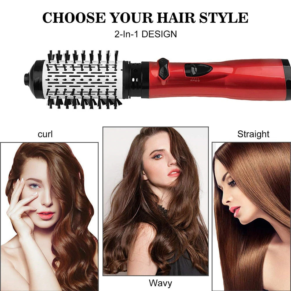 TravelPro 3-in-1 Rotating Hair Dryer Brush - Blow Dryer, Curler, and Straightener