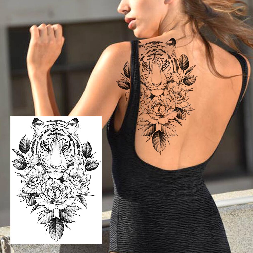 Sexy Flower Temporary Tattoo