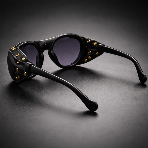 Retro Steampunk Oval Goggle Sunglasses — UV400 All-Day Comfort Fit