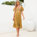 Floral Maternity Maxi Dress – Chiffon Short Sleeve Summer Wear