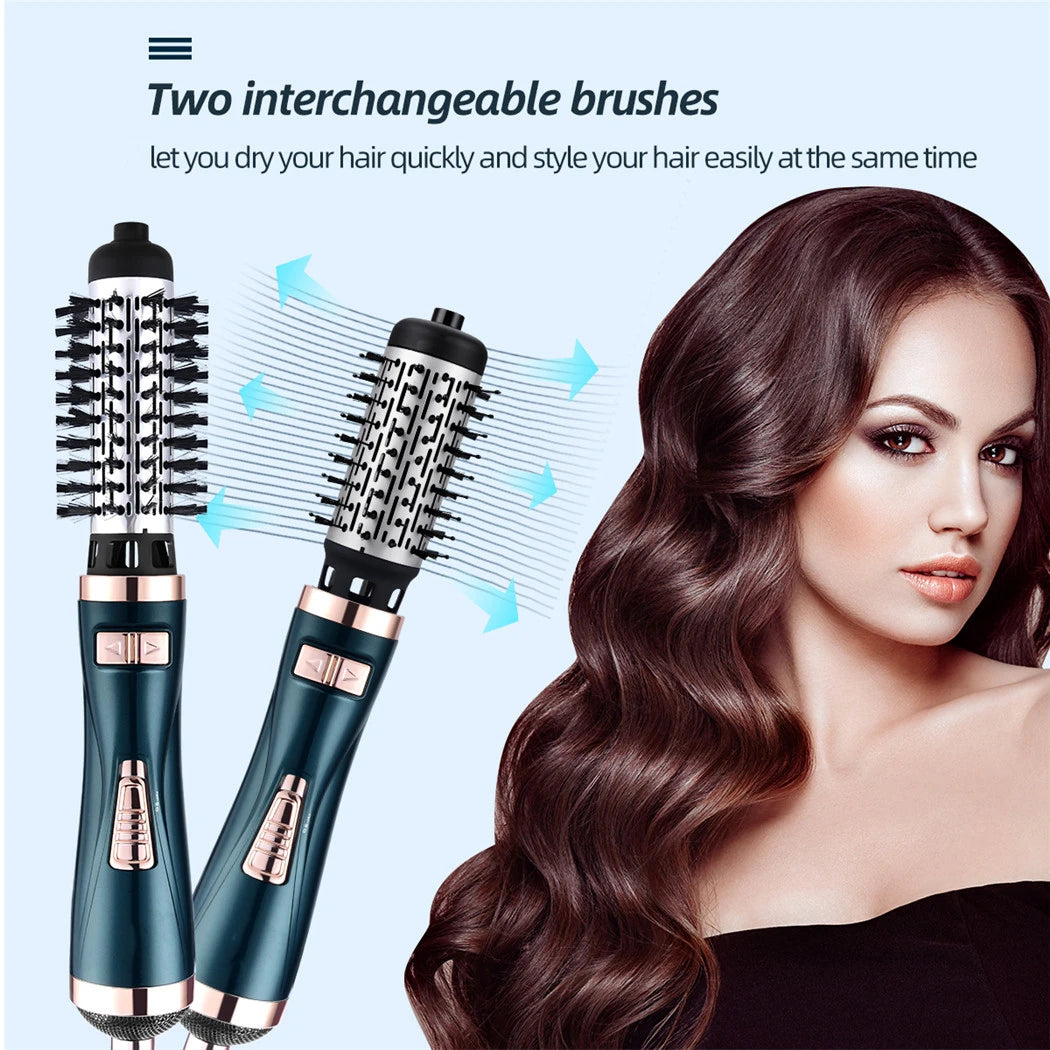 TravelPro 3-in-1 Rotating Hair Dryer Brush - Blow Dryer, Curler, and Straightener