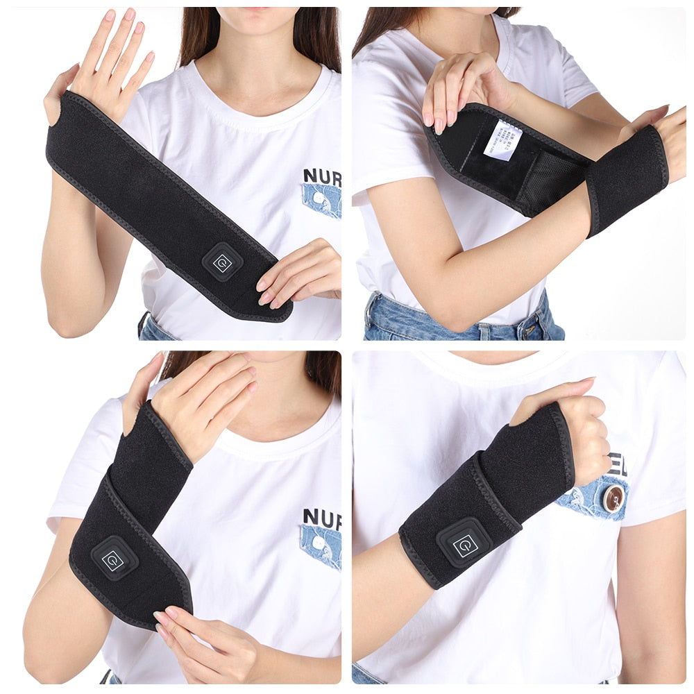 Magnetic Self-Heating Wrist Support Brace