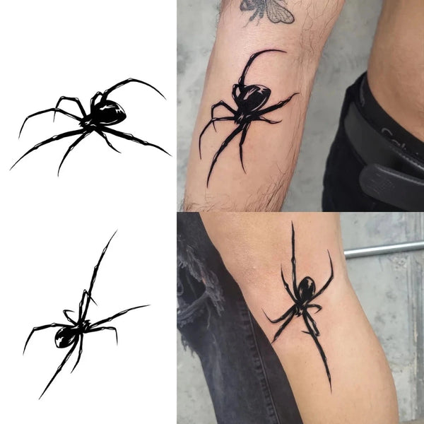 Tatuaggio temporaneo SpiderInk - Fantastico design di aracnide di BodiModi
