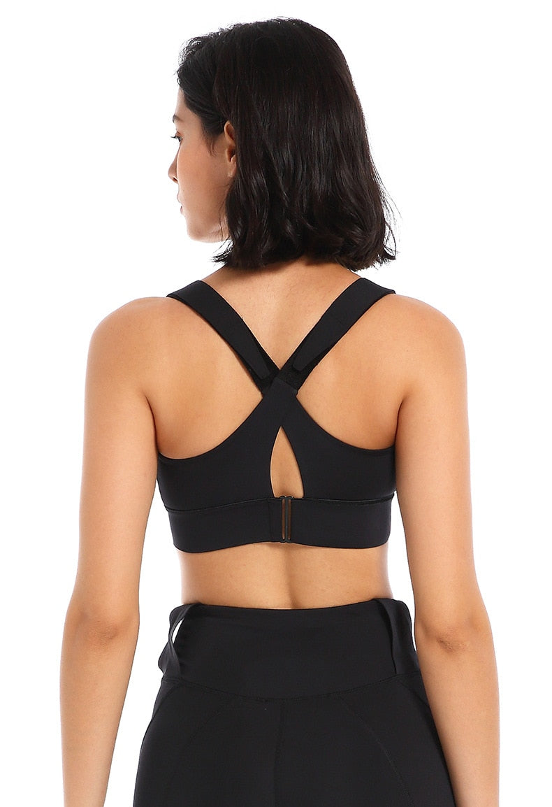 Ultimate™ High-Strength Sports Bra for Women: Shockproof, Front Zipper, Perfect for Running, Fitness, and Yoga