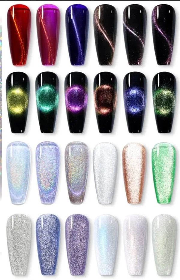 Magnetic Cat Eye Gel Polish - Holographic Chameleon