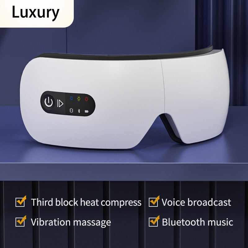 Best Eye Massager with Music for Migraines & Relaxes Eye Strain