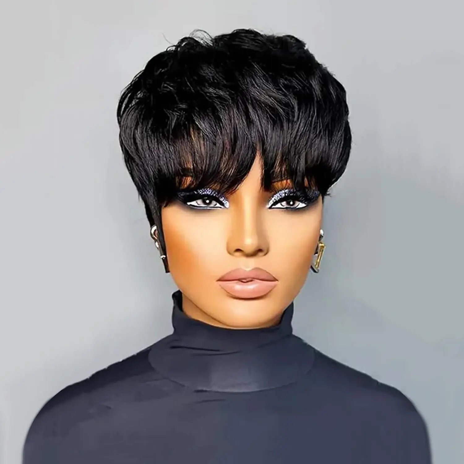 Velura™ Pixie Wig – Soft Layered Human Hair Style