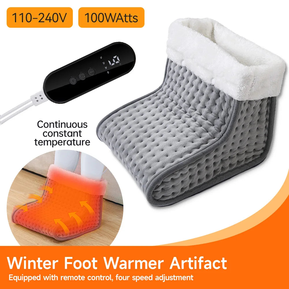 Luxury Electric Foot Warmer – 9-Level Adjustable Heat Pad