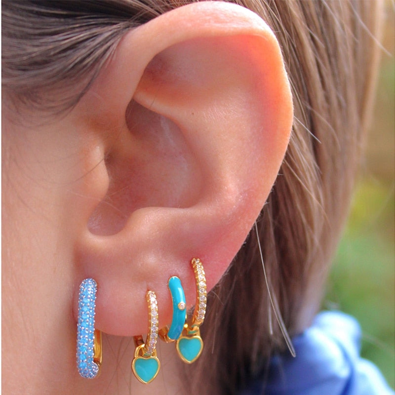 Blue Dream Drop Earrings Sets for Women