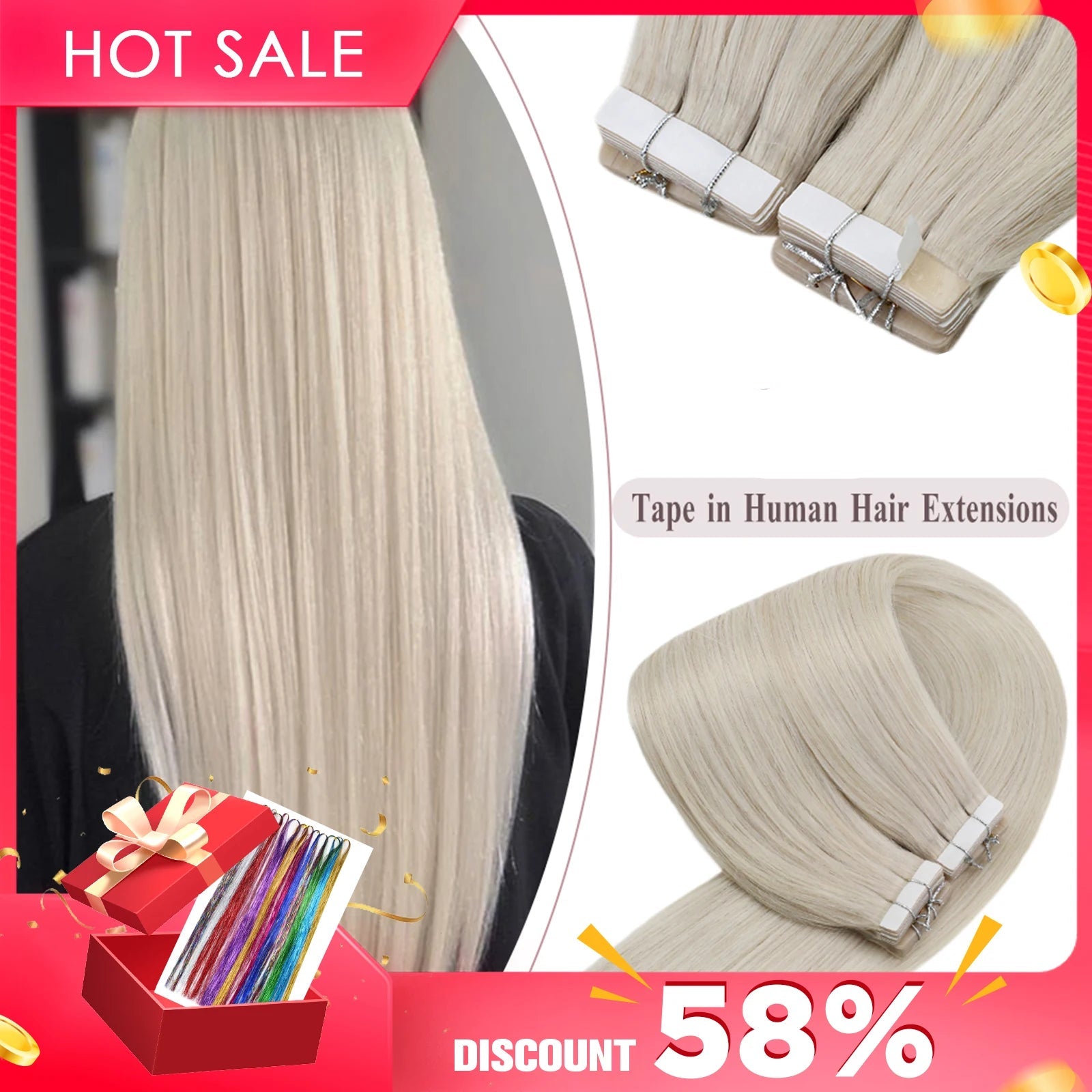 Seamless Brazilian Remy Tape-In Extensions