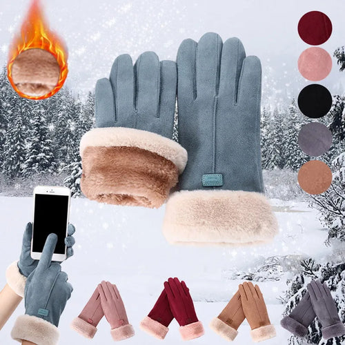 Guanti invernali BodiModi Arctic Touch in cashmere e peluche con touchscreen, doppi strati