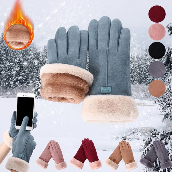 BodiModi Arctic Touch Winter Touchscreen Cashmere Plush Double Thick Gloves