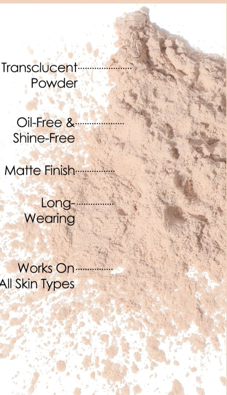 9-Color Waterproof Loose Powder - Long-Lasting and Oil-Control Makeup