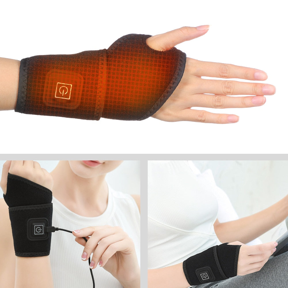 Magnetic Self-Heating Wrist Support Brace