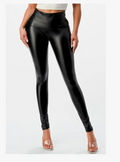 High Waisted Stretchy Pu Faux Leather Leggings
