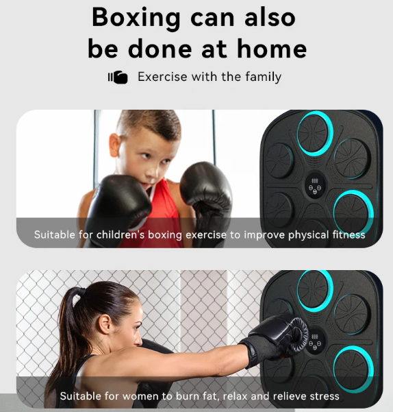 BodiModi FitBeat Smart Boxing Trainer - LED Bluetooth Absorber for Weight Loss & Fitness