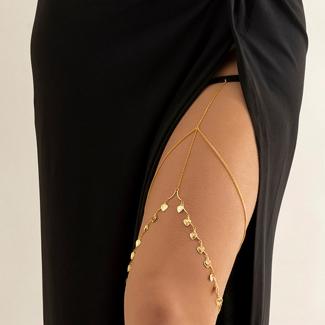 Exquisite Multilayer Tassel Leg Chain - Women's Bodi Jewelry