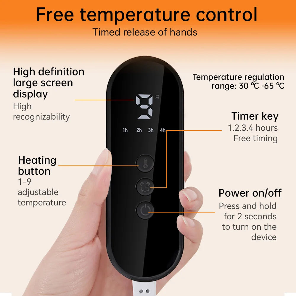 Luxury Electric Foot Warmer – 9-Level Adjustable Heat Pad