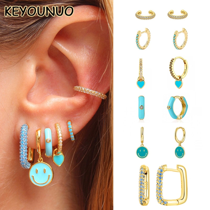 Blue Dream Drop Earrings Sets for Women