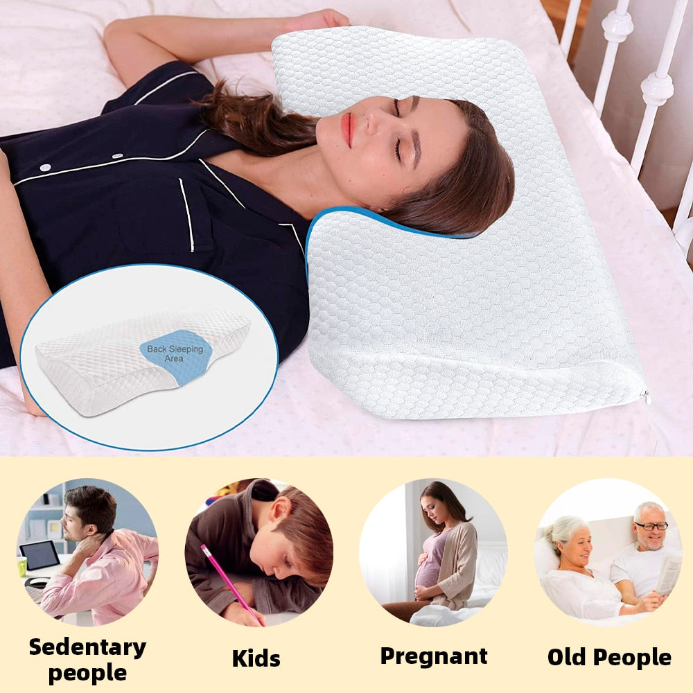 SoftSleeper® Orthopedic Memory Foam Pillow - The Perfect Support for a Restful Night's Sleep