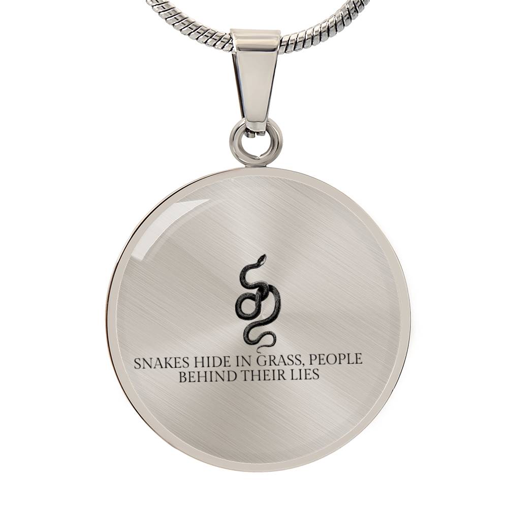 Serpent Truth Pendant Necklace - Symbolic Jewelry for Bold Fashion Statements