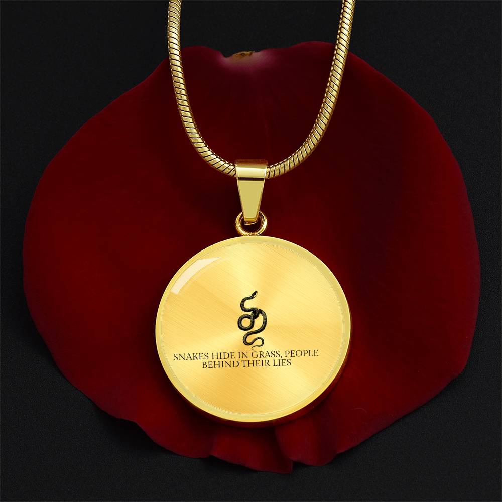 Serpent Truth Pendant Necklace - Symbolic Jewelry for Bold Fashion Statements