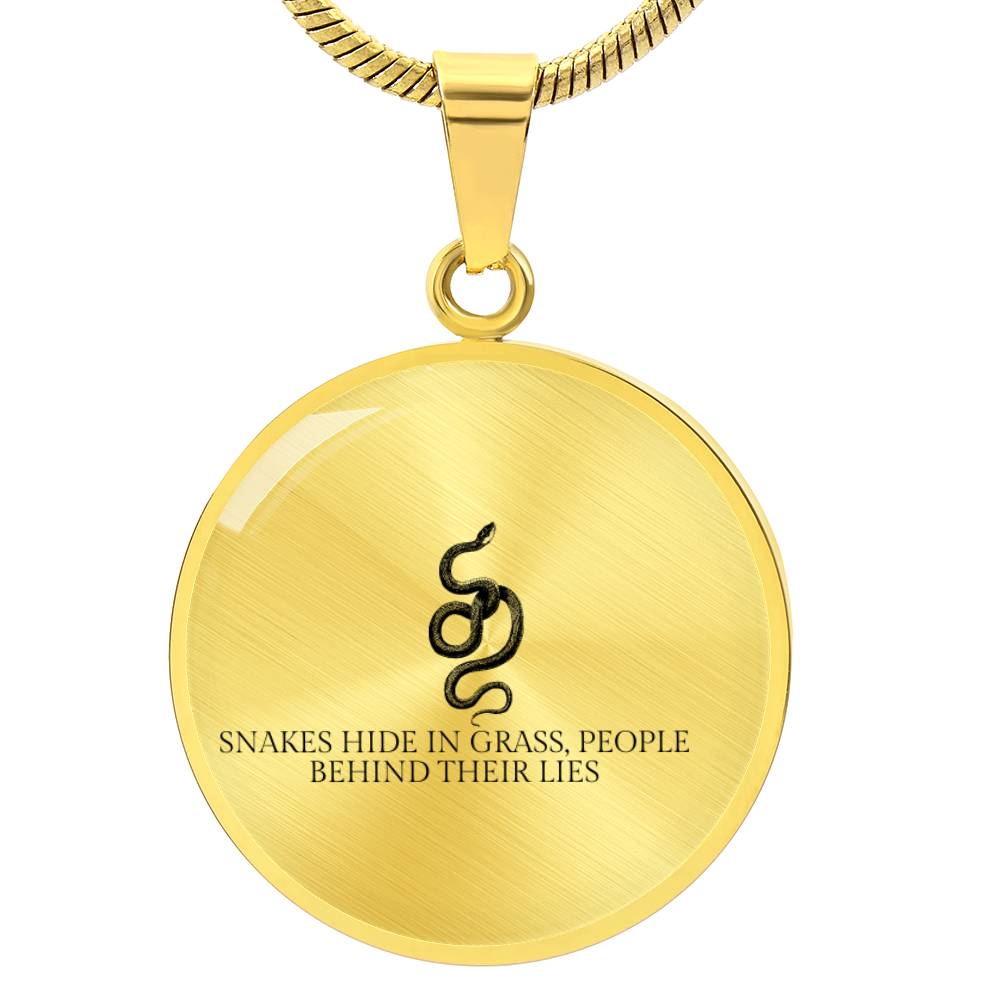 Serpent Truth Pendant Necklace - Symbolic Jewelry for Bold Fashion Statements