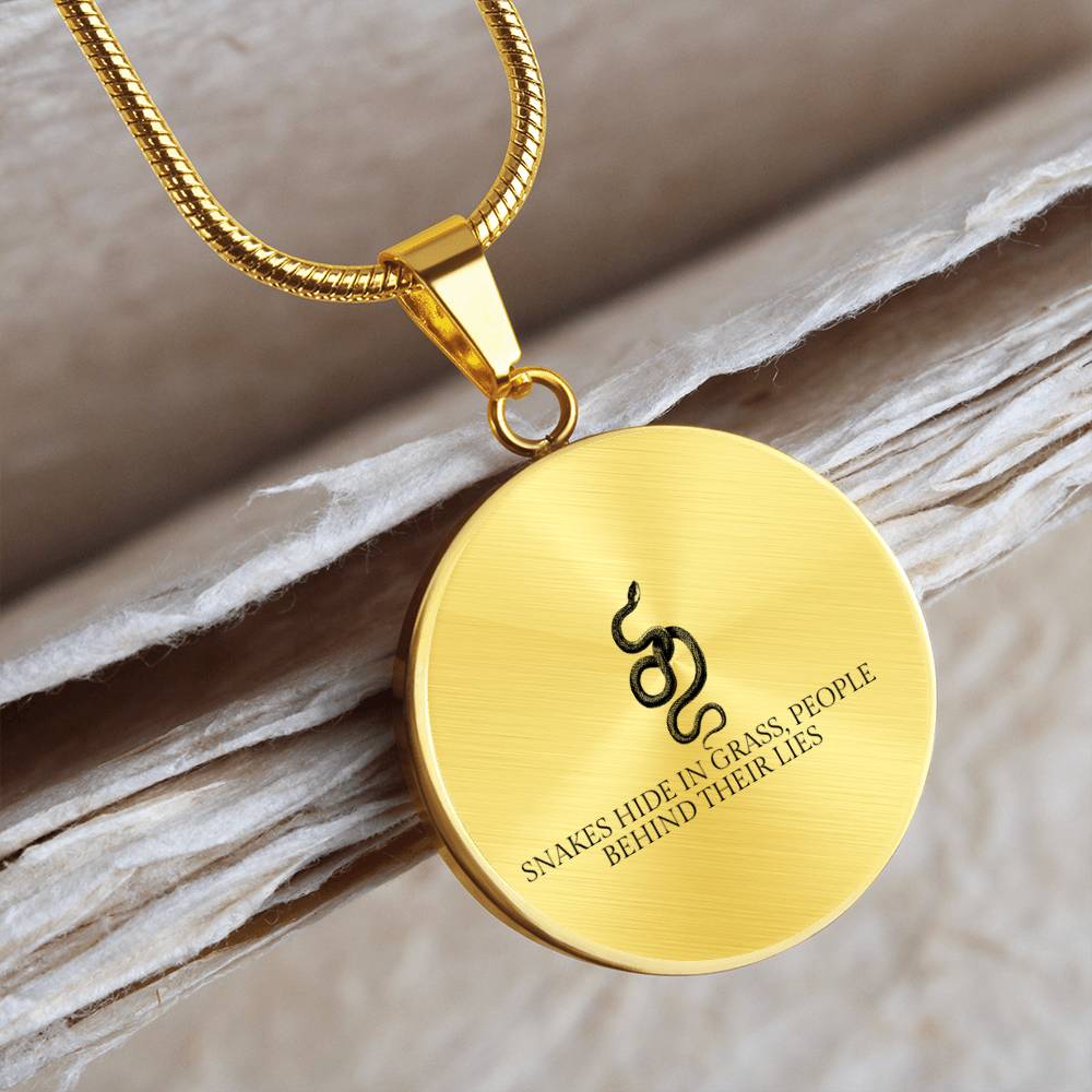 Serpent Truth Pendant Necklace - Symbolic Jewelry for Bold Fashion Statements