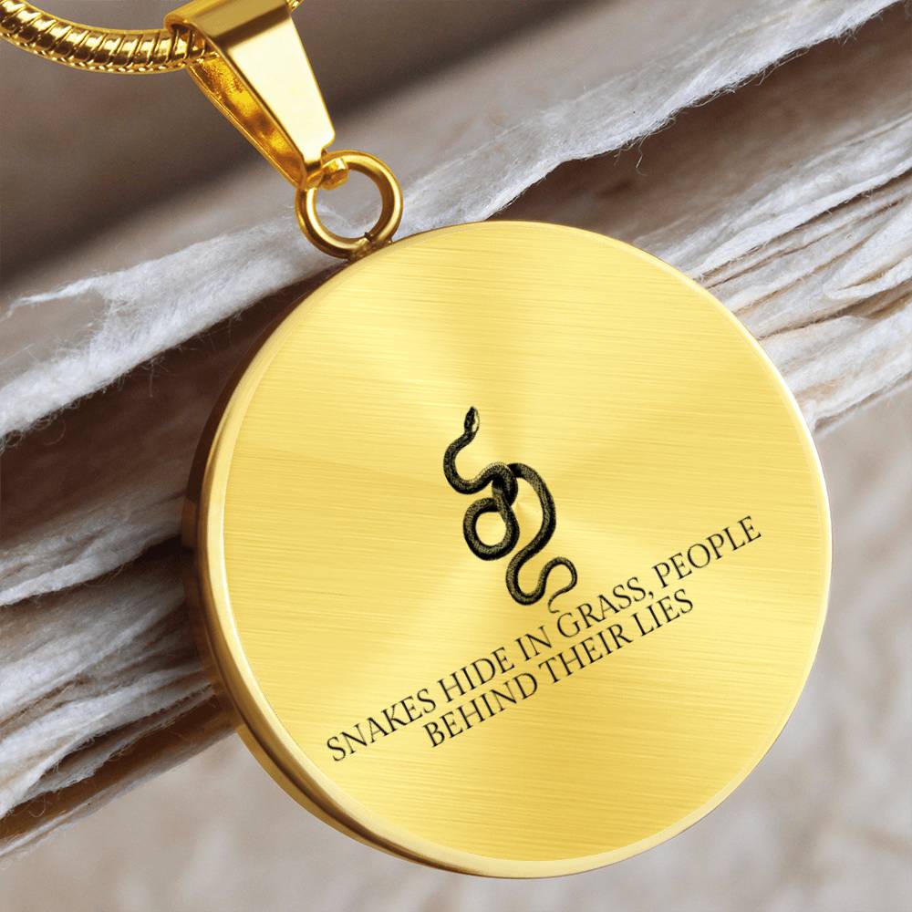 Serpent Truth Pendant Necklace - Symbolic Jewelry for Bold Fashion Statements