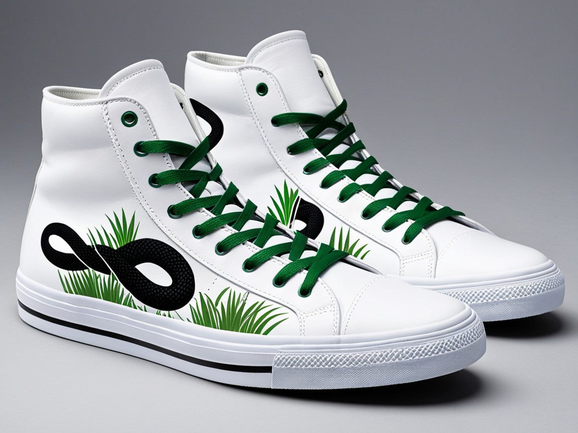 BodiModi High-Top Snake Statement Sneakers