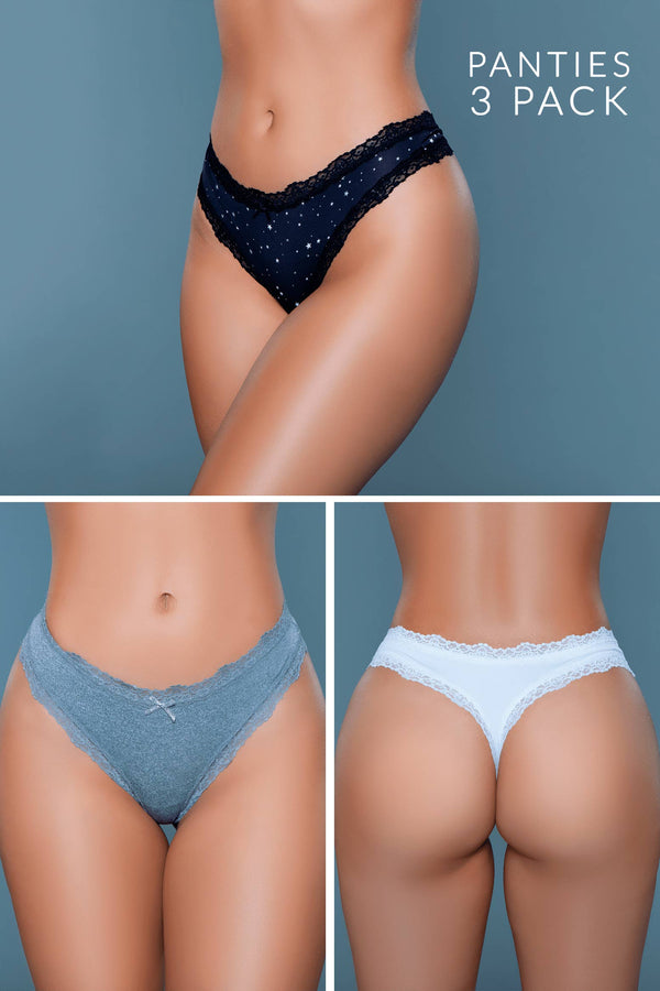 504® Crisean Thong 3 Pack