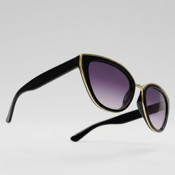 Ladies Retro Cat Eye Sunglasses — Vintage Full Frame